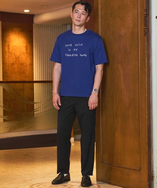 green label relaxing / グリーンレーベル リラクシング Tシャツ | 【別注】＜Thomas Lelu＞サインアート 半袖 Tシャツ カットソー | 詳細25