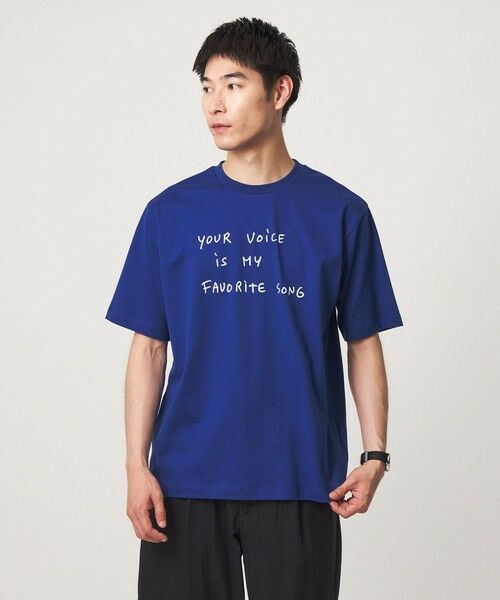 green label relaxing / グリーンレーベル リラクシング Tシャツ | 【別注】＜Thomas Lelu＞サインアート 半袖 Tシャツ カットソー | 詳細26