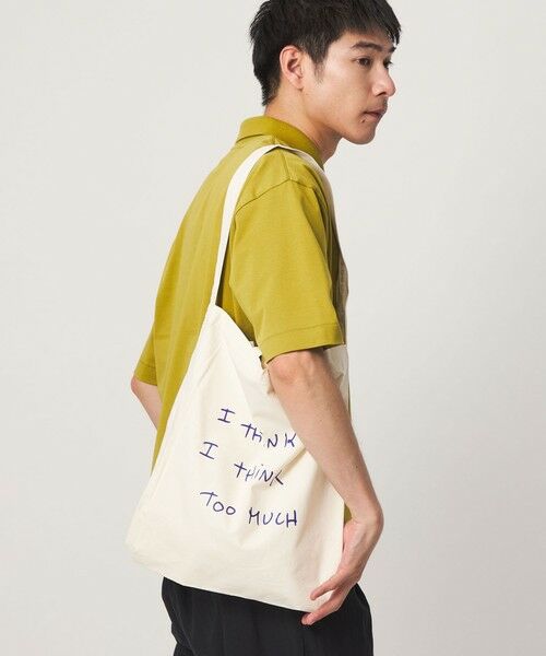green label relaxing / グリーンレーベル リラクシング トートバッグ | 【別注】＜Thomas Lelu＞サインアート 2WAY トートバッグ（OFF WHITE）