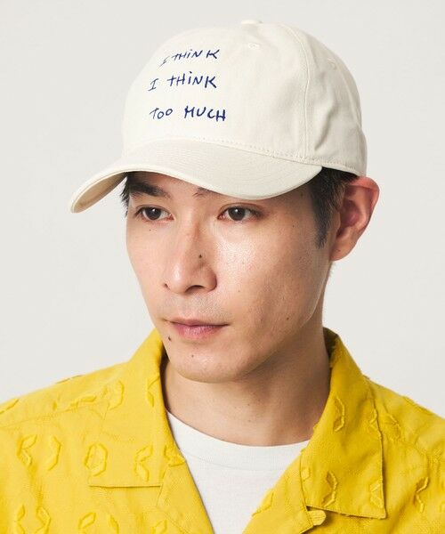 green label relaxing / グリーンレーベル リラクシング キャップ | 【別注】＜Thomas Lelu＞サインアート キャップ 帽子（OFF WHITE）