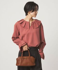 green label relaxing / グリーンレーベル リラクシング シャツ・ブラウス | フリルカラー ブラウス マシンウォッシャブル 吸水速乾