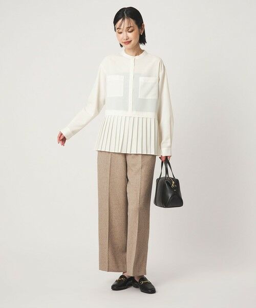 green label relaxing / グリーンレーベル リラクシング シャツ・ブラウス | ［size SHORTあり］スソ プリーツ シャツ マシンウォッシャブル 吸水速乾 | 詳細2