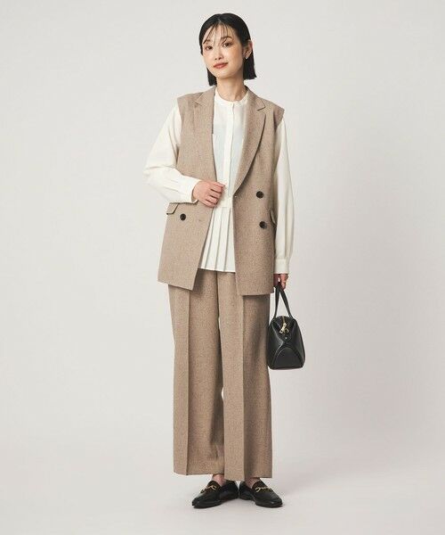 green label relaxing / グリーンレーベル リラクシング シャツ・ブラウス | ［size SHORTあり］スソ プリーツ シャツ マシンウォッシャブル 吸水速乾 | 詳細4