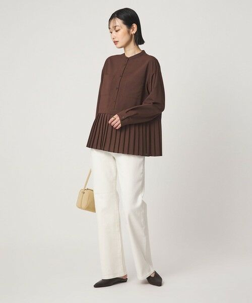 green label relaxing / グリーンレーベル リラクシング シャツ・ブラウス | ［size SHORTあり］スソ プリーツ シャツ マシンウォッシャブル 吸水速乾 | 詳細8