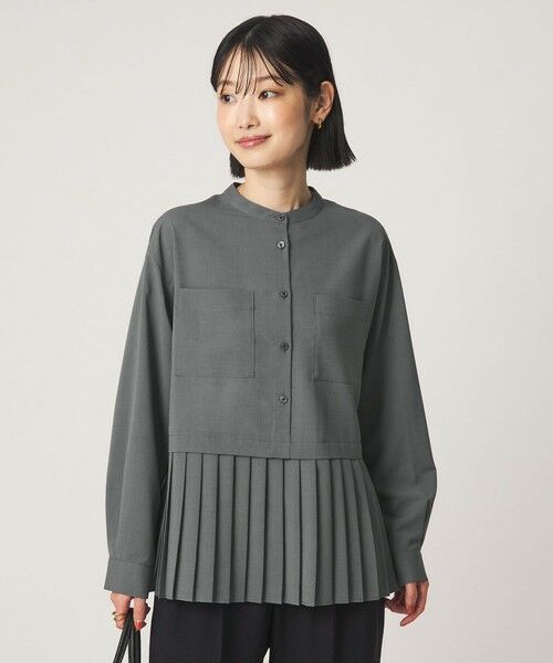 green label relaxing / グリーンレーベル リラクシング シャツ・ブラウス | ［size SHORTあり］スソ プリーツ シャツ マシンウォッシャブル 吸水速乾 | 詳細18