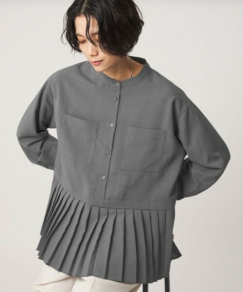 green label relaxing / グリーンレーベル リラクシング シャツ・ブラウス | ［size SHORTあり］スソ プリーツ シャツ マシンウォッシャブル 吸水速乾 | 詳細21