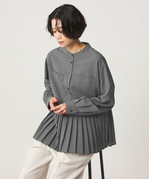 green label relaxing / グリーンレーベル リラクシング シャツ・ブラウス | ［size SHORTあり］スソ プリーツ シャツ マシンウォッシャブル 吸水速乾 | 詳細24