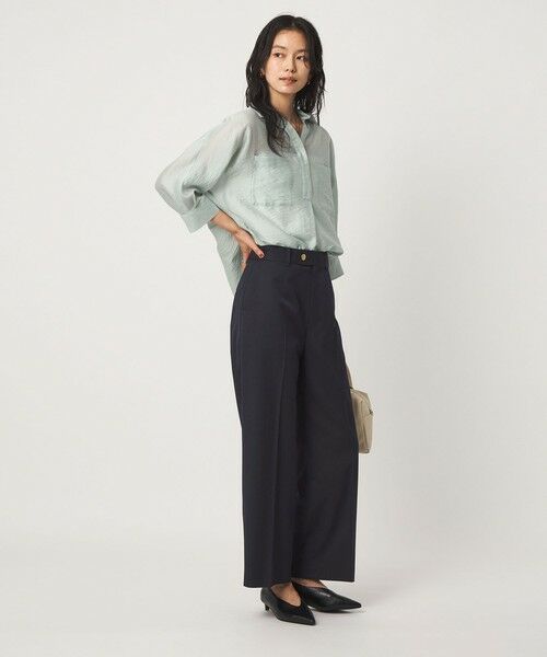 green label relaxing / グリーンレーベル リラクシング スラックス・ドレスパンツ | ［size SHORT/TALLあり］Greed グリード ストレート パンツ ウォッシャブル | 詳細5