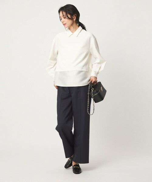 green label relaxing / グリーンレーベル リラクシング スラックス・ドレスパンツ | ［size SHORT/TALLあり］Greed グリード ストレート パンツ ウォッシャブル | 詳細7