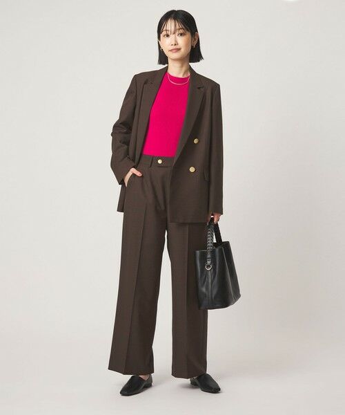 green label relaxing / グリーンレーベル リラクシング スラックス・ドレスパンツ | ［size SHORT/TALLあり］Greed グリード ストレート パンツ ウォッシャブル | 詳細9