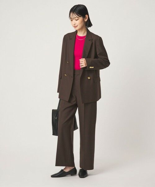 green label relaxing / グリーンレーベル リラクシング スラックス・ドレスパンツ | ［size SHORT/TALLあり］Greed グリード ストレート パンツ ウォッシャブル | 詳細10