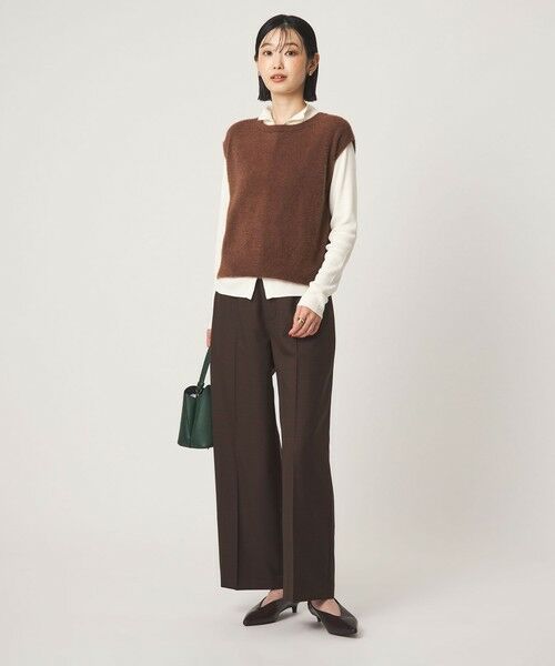 green label relaxing / グリーンレーベル リラクシング スラックス・ドレスパンツ | ［size SHORT/TALLあり］Greed グリード ストレート パンツ ウォッシャブル | 詳細11