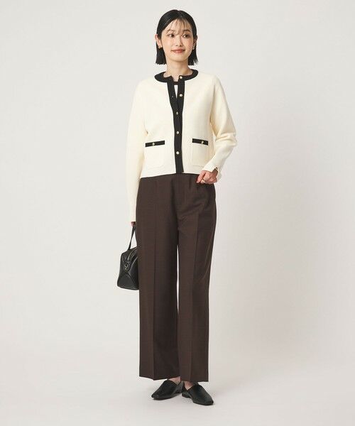 green label relaxing / グリーンレーベル リラクシング スラックス・ドレスパンツ | ［size SHORT/TALLあり］Greed グリード ストレート パンツ ウォッシャブル | 詳細12
