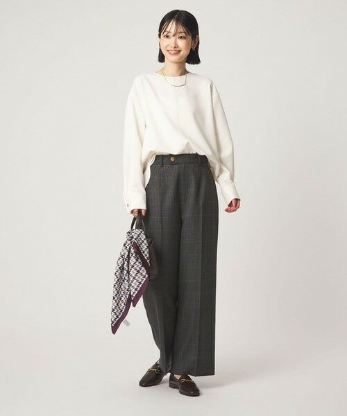 green label relaxing / グリーンレーベル リラクシング スラックス・ドレスパンツ | ［size SHORT/TALLあり］Greed グリード ストレート パンツ ウォッシャブル | 詳細15