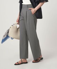 green label relaxing / グリーンレーベル リラクシング スラックス・ドレスパンツ | ［size SHORT/TALLあり］トリアセ ワイドストレート パンツ