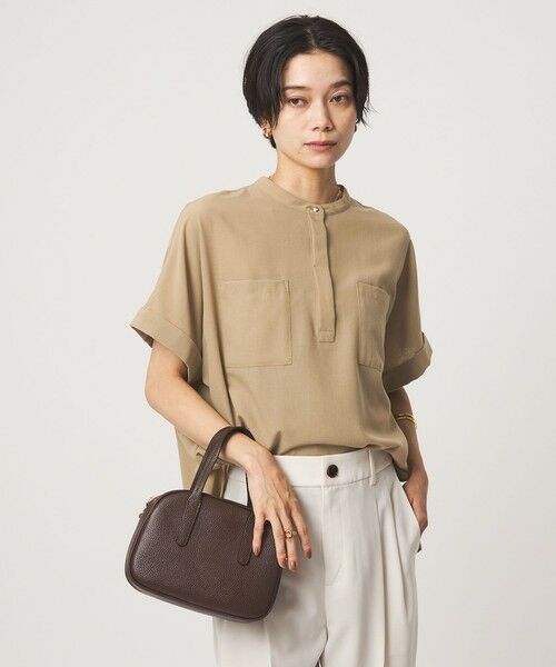 green label relaxing / グリーンレーベル リラクシング シャツ・ブラウス | ボイル ポケット ショートスリーブ シャツ マシンウォッシャブル 吸水速乾 通気性 | 詳細13