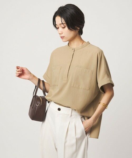 green label relaxing / グリーンレーベル リラクシング シャツ・ブラウス | ボイル ポケット ショートスリーブ シャツ マシンウォッシャブル 吸水速乾 通気性 | 詳細14