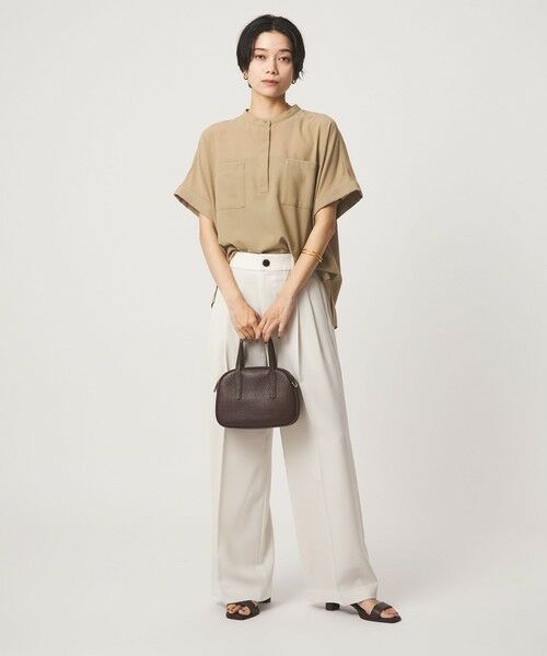 green label relaxing / グリーンレーベル リラクシング シャツ・ブラウス | ボイル ポケット ショートスリーブ シャツ マシンウォッシャブル 吸水速乾 通気性 | 詳細15