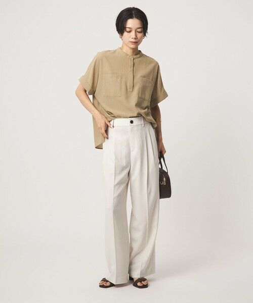 green label relaxing / グリーンレーベル リラクシング シャツ・ブラウス | ボイル ポケット ショートスリーブ シャツ マシンウォッシャブル 吸水速乾 通気性 | 詳細16