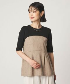 green label relaxing / グリーンレーベル リラクシング シャツ・ブラウス | ネップツイル ドッキング プルオーバー ウォッシャブル