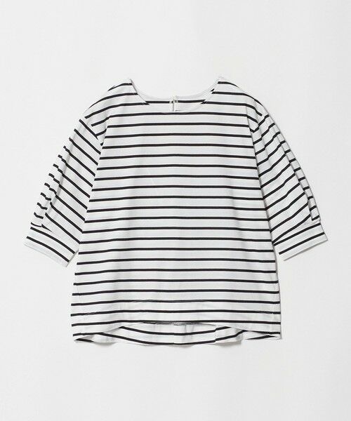 green label relaxing / グリーンレーベル リラクシング Tシャツ | フォルム スリーブ ボーダー Tシャツ | 詳細4