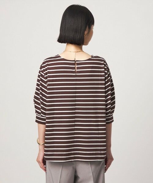 green label relaxing / グリーンレーベル リラクシング Tシャツ | フォルム スリーブ ボーダー Tシャツ | 詳細17