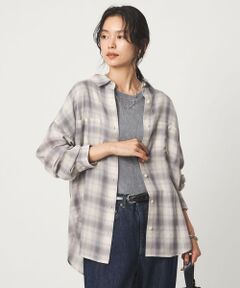 green label relaxing / グリーンレーベル リラクシング シャツ・ブラウス | ［size SHORTあり］シアー チェック シャツ