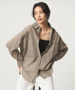 green label relaxing / グリーンレーベル リラクシング シャツ・ブラウス | ［size SHORTあり］シアー チェック シャツ