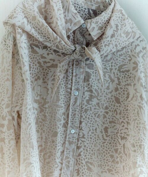 green label relaxing / グリーンレーベル リラクシング シャツ・ブラウス | ＜SEASONAL COLLECTION＞IPEKER オパール スカーフ シャツ | 詳細5