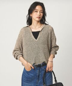 green label relaxing / グリーンレーベル リラクシング ニット・セーター | メランジ スキッパー ニット