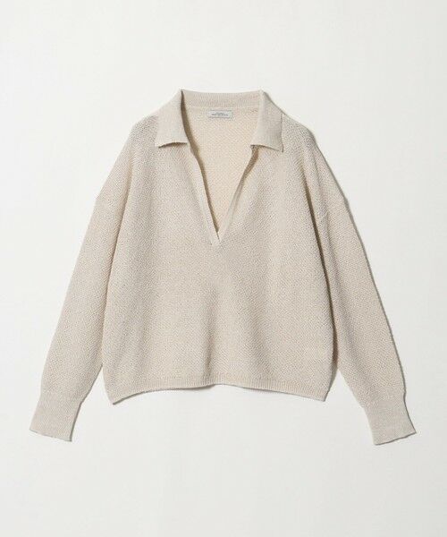 green label relaxing / グリーンレーベル リラクシング ニット・セーター | メランジ スキッパー ニット（NATURAL）