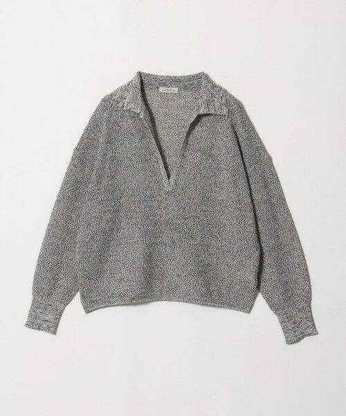 green label relaxing / グリーンレーベル リラクシング ニット・セーター | メランジ スキッパー ニット（NAVY）