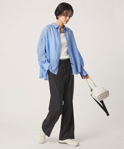 green label relaxing / グリーンレーベル リラクシング その他パンツ | ニーハイフレアパンツ マシンウォッシャブル ストレッチ 帯電防止 | 詳細9