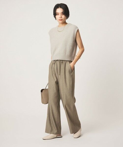 green label relaxing / グリーンレーベル リラクシング その他パンツ | ニーハイフレアパンツ マシンウォッシャブル ストレッチ 帯電防止 | 詳細15