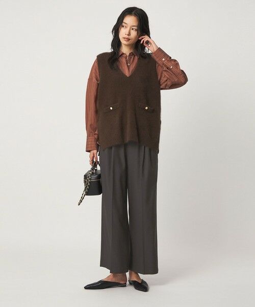 green label relaxing / グリーンレーベル リラクシング その他パンツ | ニーハイワイドパンツ マシンウォッシャブル ストレッチ 帯電防止 | 詳細12