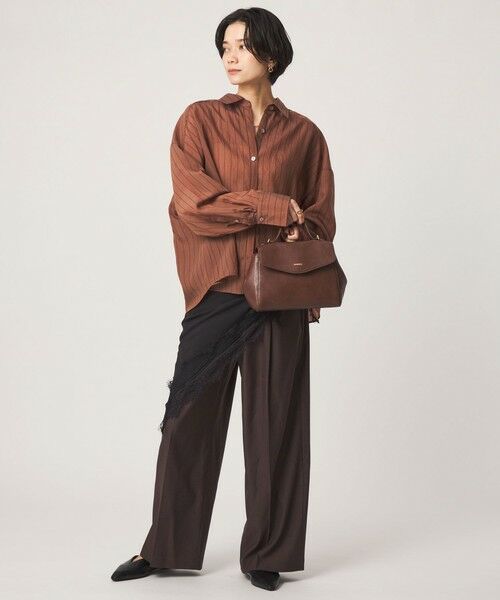 green label relaxing / グリーンレーベル リラクシング その他パンツ | ニーハイワイドパンツ マシンウォッシャブル ストレッチ 帯電防止 | 詳細24