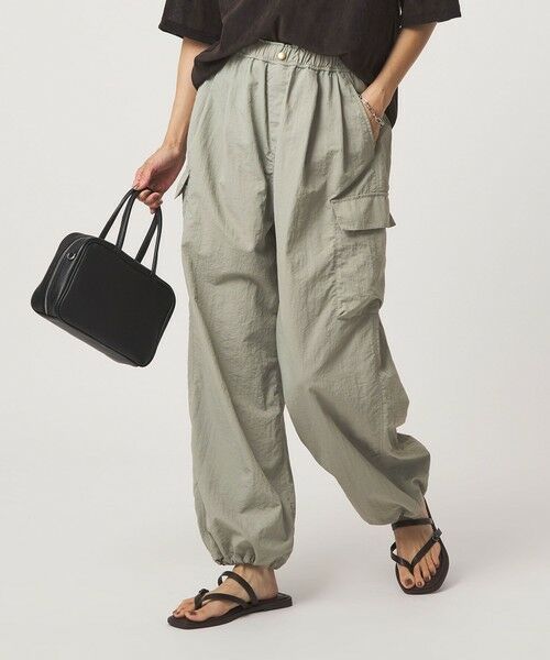 green label relaxing / グリーンレーベル リラクシング カーゴパンツ | ウスカル カーゴパンツ UVカット 撥水 接触冷感(OLIVE)