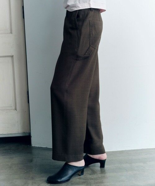 green label relaxing / グリーンレーベル リラクシング その他パンツ | ＜SEASONAL COLLECTION＞ジョーゼット パンツ（OLIVE）
