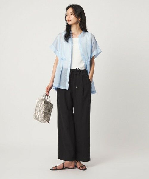 green label relaxing / グリーンレーベル リラクシング その他パンツ | ［size SHORT/TALLあり］BREEZE LINEN ブリーズリネン ワイド パンツ 2 | 詳細3