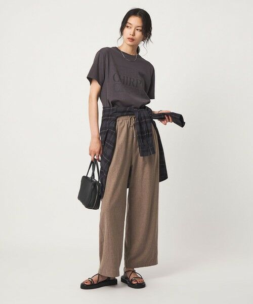 green label relaxing / グリーンレーベル リラクシング その他パンツ | ［size SHORT/TALLあり］BREEZE LINEN ブリーズリネン ワイド パンツ 2 | 詳細5