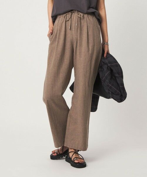 green label relaxing / グリーンレーベル リラクシング その他パンツ | ［size SHORT/TALLあり］BREEZE LINEN ブリーズリネン ワイド パンツ 2（MOCA）