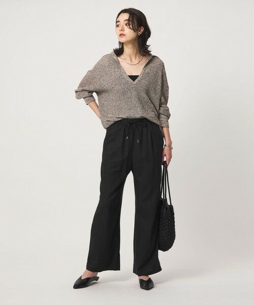 green label relaxing / グリーンレーベル リラクシング その他パンツ | ［size SHORT/TALLあり］BREEZE LINEN ブリーズリネン ワイド パンツ 3 | 詳細2