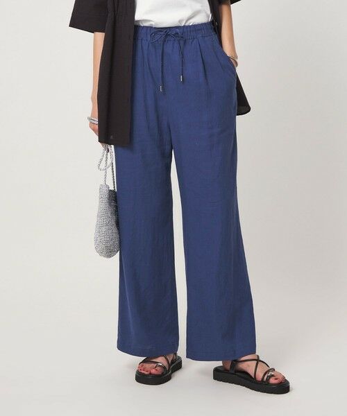 green label relaxing / グリーンレーベル リラクシング その他パンツ | ［size SHORT/TALLあり］BREEZE LINEN ブリーズリネン ワイド パンツ 3 | 詳細1