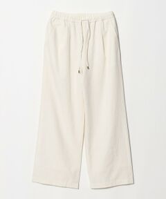 green label relaxing / グリーンレーベル リラクシング その他パンツ | BREEZE LINEN ブリーズリネン ワイド パンツ オフホワイト 2