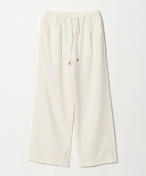 green label relaxing / グリーンレーベル リラクシング その他パンツ | BREEZE LINEN ブリーズリネン ワイド パンツ オフホワイト 2(OFF WHITE)