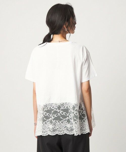 green label relaxing / グリーンレーベル リラクシング カットソー | 【WEB限定】＜at ease＞イレヘム レース ドッキング ショートスリーブ カットソー | 詳細9