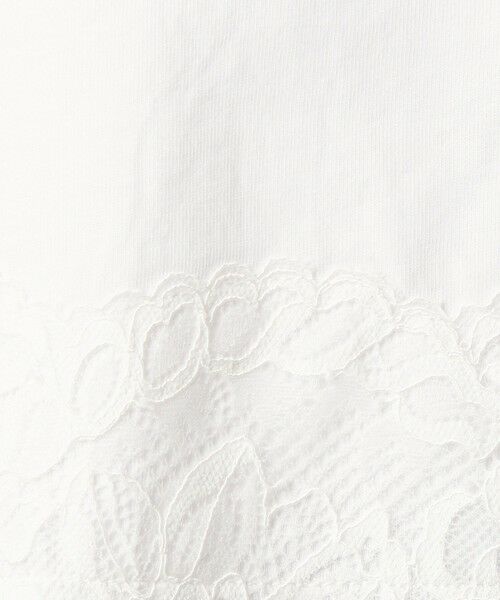 green label relaxing / グリーンレーベル リラクシング カットソー | 【WEB限定】＜at ease＞イレヘム レース ドッキング ショートスリーブ カットソー | 詳細13