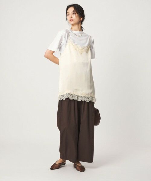 green label relaxing / グリーンレーベル リラクシング カットソー | 【WEB限定】＜at ease＞レースキャミ × Tシャツ セット | 詳細6