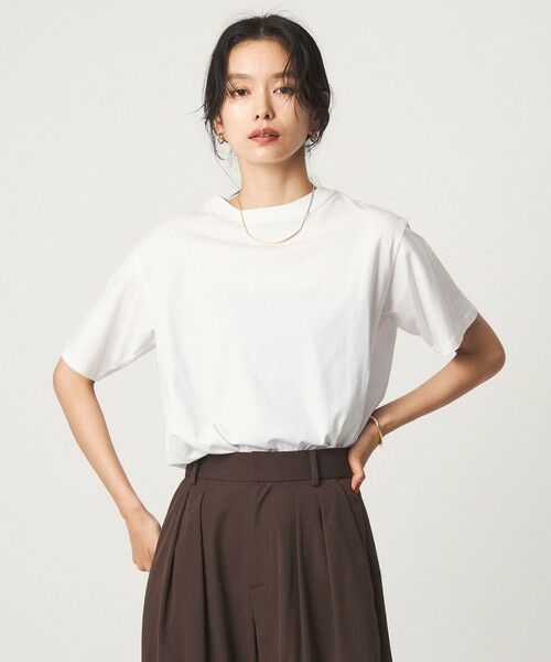 green label relaxing / グリーンレーベル リラクシング カットソー | 【WEB限定】＜at ease＞レースキャミ × Tシャツ セット | 詳細7