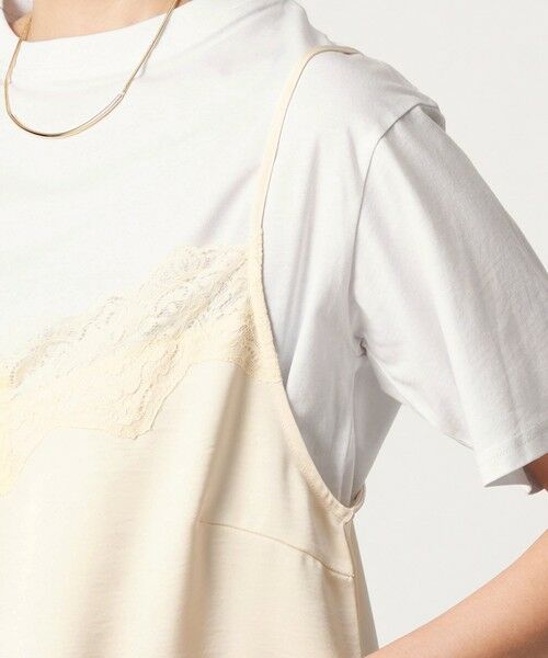 green label relaxing / グリーンレーベル リラクシング カットソー | 【WEB限定】＜at ease＞レースキャミ × Tシャツ セット | 詳細14